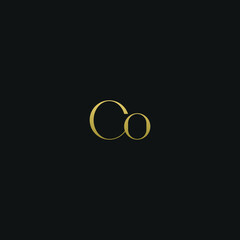 Creative modern elegant trendy unique artistic CO OC O C initial based letter icon logo.