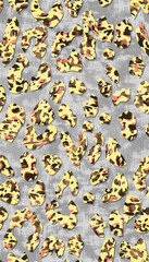 Seamless Dotted Textured Leopard Pattern Brush Strokes Trendy Colors Perfect for Textile Print Designs