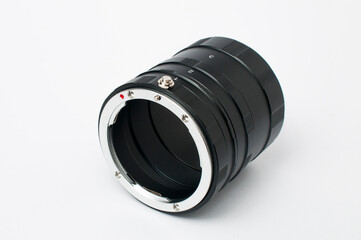 Set of macro extension tubes used to extend the magnification of any lens