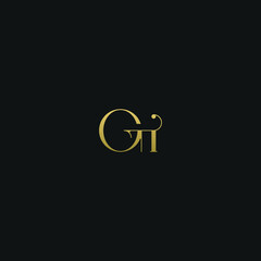 Creative modern elegant trendy unique artistic GI IG I G initial based letter icon logo.