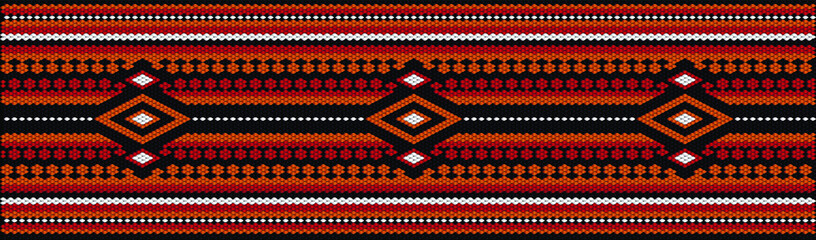  Seamless ethnic ornament for fabrics, interiors, ceramics and furniture in the style of Latin America.