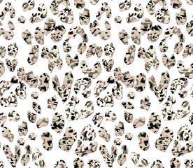 Seamless Dotted Textured Leopard Pattern Brush Strokes Trendy Colors Perfect for Textile Print Designs