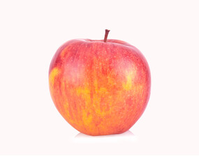 Fresh red apple isolated on white.