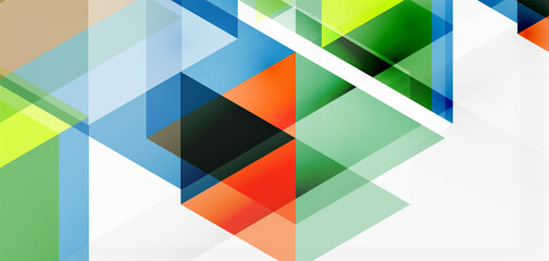 Geometric abstract background, mosaic triangle and hexagon shapes. Trendy abstract layout template for business or technology presentation, internet poster or web brochure cover, wallpaper