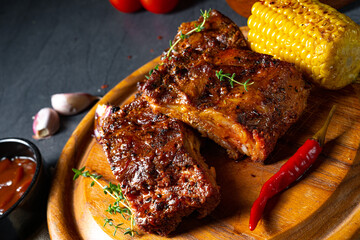tender spare ribs from the grill