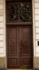 Old Door in Europe city