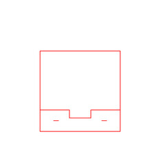 blank card with red bow