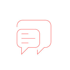 Naklejka premium speech bubble icon
