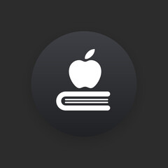 School -  Matte Black Web Button