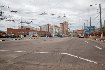 Depot for maintenance and repair of trolley buses