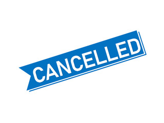 cancelled stamp on white background. cancelled stamp sign