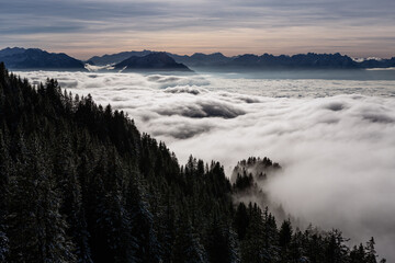 Idyllic Shot Of Cloudscape In Winter