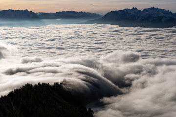 Idyllic Shot Of Cloudscape In Winter