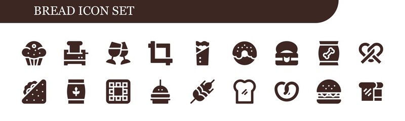 bread icon set