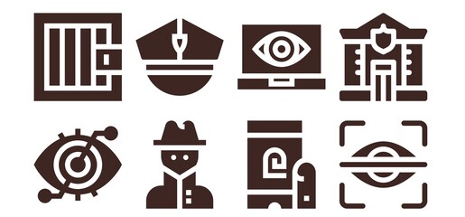 fingerprint icon set