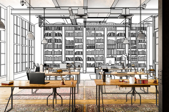 Laboratory for Art Education (planning) - 3d visualization