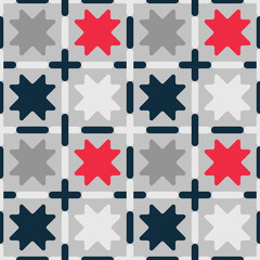 Obraz premium Aztec elements. Seamless pattern. Geometry. Design with manual hatching. Textile. Ethnic boho ornament. Vector illustration for web design or print.