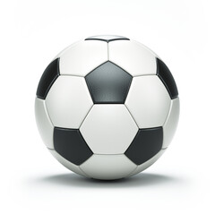 Fototapeta premium Football on the white background, 3d render