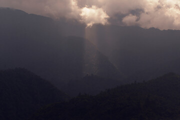 Fototapeta premium storm in the mountains