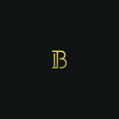 Creative modern elegant trendy unique artistic B BB initial based letter icon logo.

