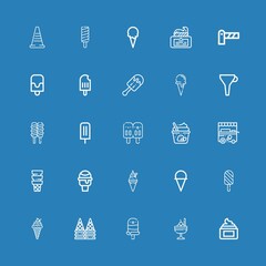 Editable 25 cone icons for web and mobile