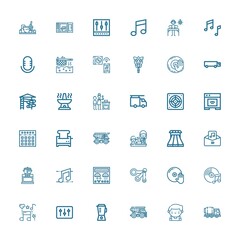 Editable 36 mixer icons for web and mobile