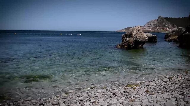 A beatiful view of Beach from a moving boat i belyounech village