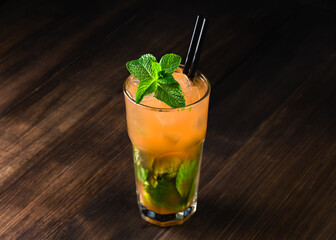 tangerine mojito cocktail