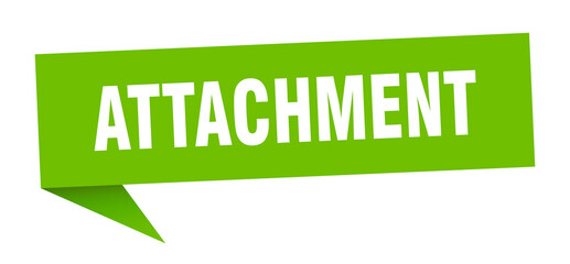 attachment banner. attachment speech bubble. attachment sign