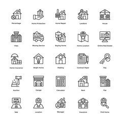 Icons Pack of Real Estate