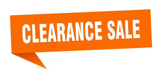 clearance sale banner. clearance sale speech bubble. clearance sale sign