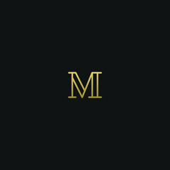 Creative modern elegant trendy unique artistic M MM initial based letter icon logo.
