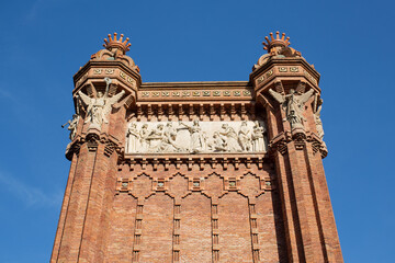 Fototapeta na wymiar Arc de Triomf Barcelona Spain