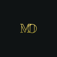 Creative modern elegant trendy unique artistic MO OM M O initial based letter icon logo.