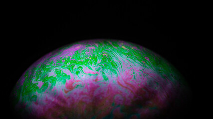 Abstract Soap Bubble Rainbow Colours