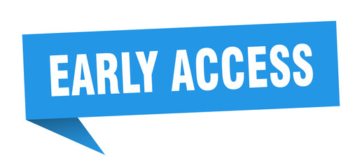 early access banner. early access speech bubble. early access sign