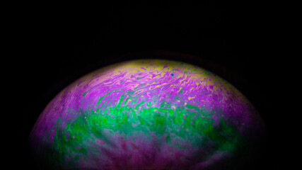 Abstract Soap Bubble Rainbow Colours