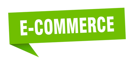 e-commerce banner. e-commerce speech bubble. e-commerce sign