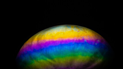 Abstract Soap Bubble Rainbow Colours