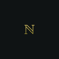 Creative modern elegant trendy unique artistic NN N initial based letter icon logo.