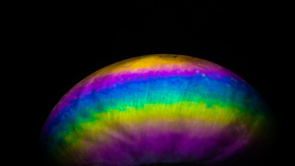 Abstract Soap Bubble Rainbow Colours