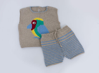 children's costume made of yarn