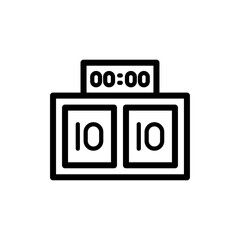 scoreboard icon line art design
