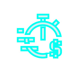 vector illustration of a blue folder icon