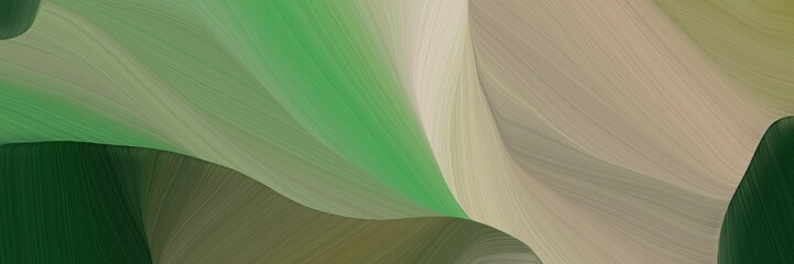 creative curved speed lines background or backdrop with gray gray, very dark green and silver colors. can be used as card background