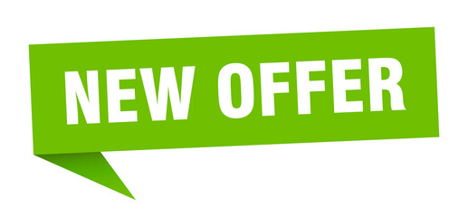 new offer banner. new offer speech bubble. new offer sign