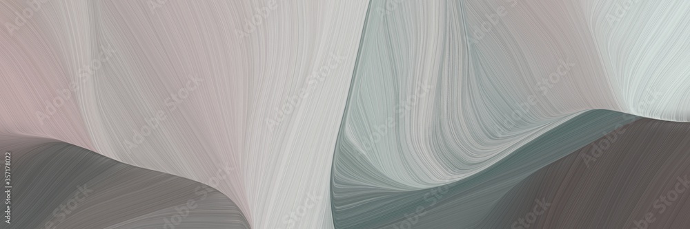 Poster creative curved speed lines background or backdrop with dark gray, ash gray and dim gray colors. can