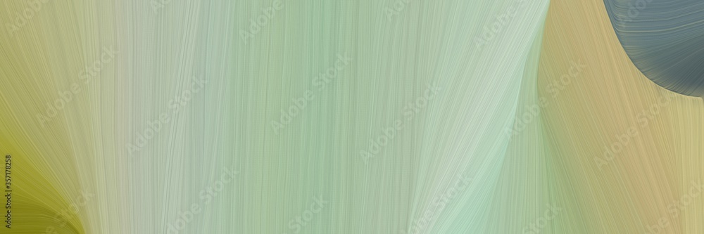 Aufkleber abstract curved speed lines background or backdrop with dark gray, ash gray and olive drab colors. can be used as background graphic element
