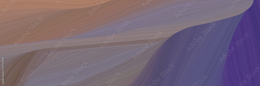 Poster very dynamic curved speed lines background or backdrop with old lavender, dark slate blue and rosy brown colors. can be used as background graphic element