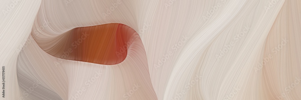 Poster creative curved speed lines background or backdrop with silver, pastel gray and sienna colors. can b